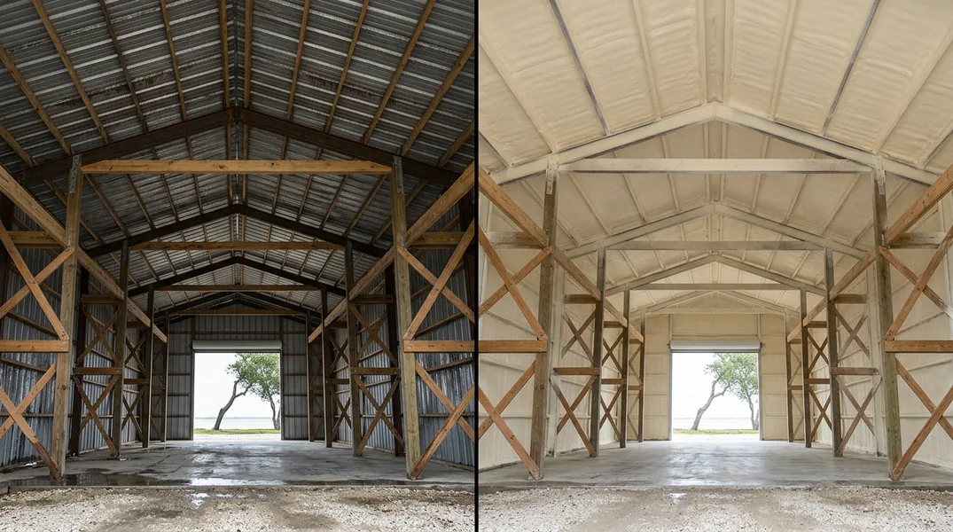 Boat Barns and Farm Shops: Stopping Condensation in Coastal Bend Metal Buildings